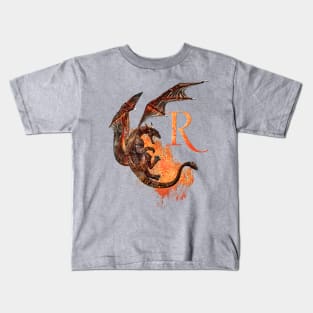 Drachen Buchstabe R Kids T-Shirt